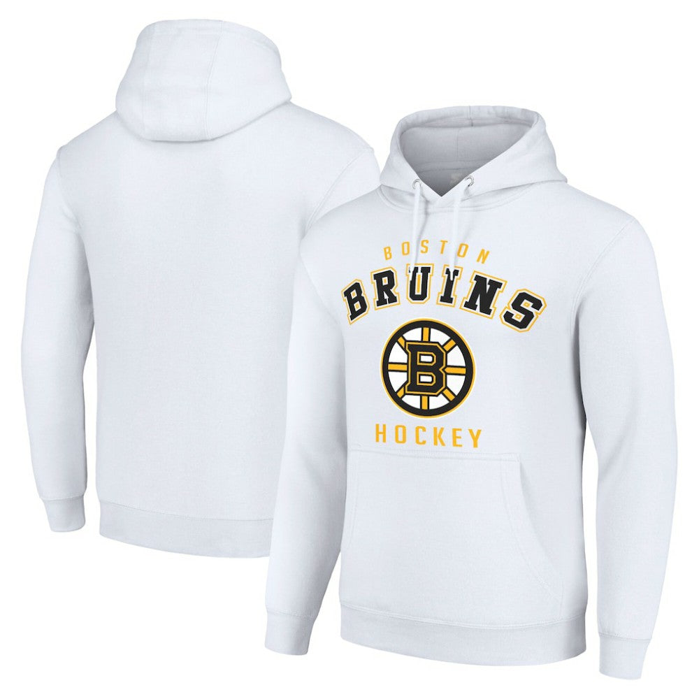 Boston Bruins Starter Logo Pullover Hoodie - White - NHL 202216306