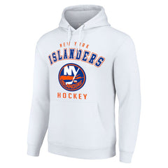 New York Islanders Starter Logo Pullover Hoodie - White - NHL 202216310
