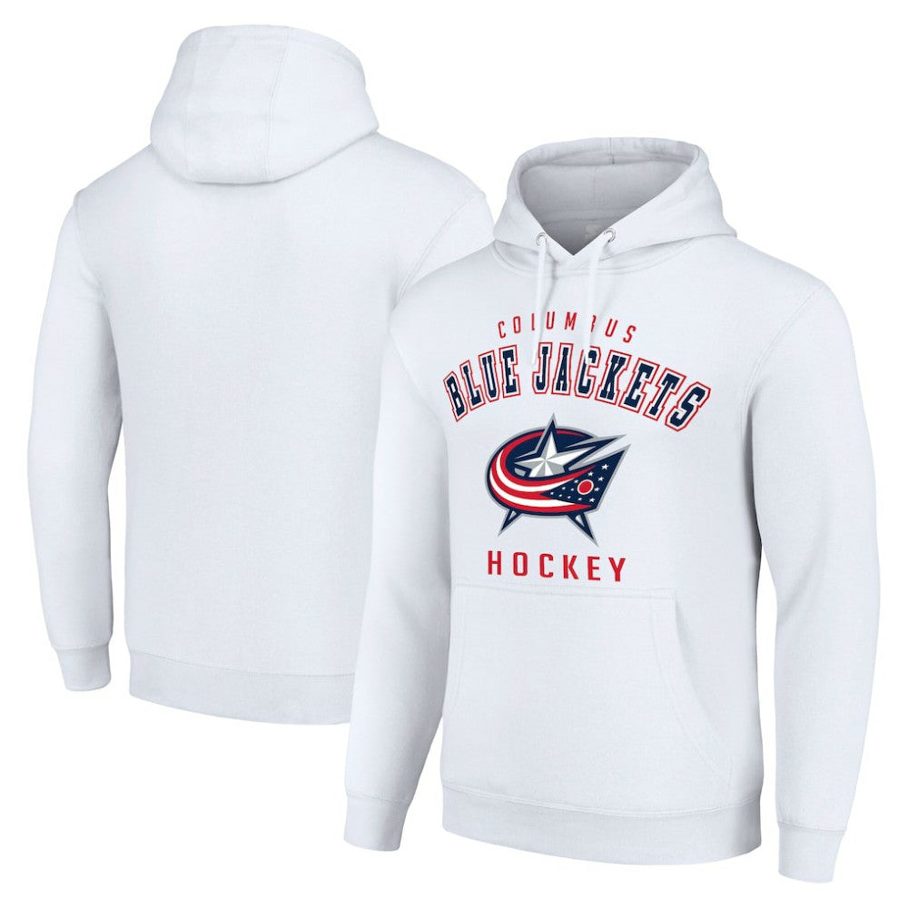 Columbus Blue Jackets Starter Logo Pullover Hoodie - White - NHL 202216321
