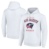 Columbus Blue Jackets Starter Logo Pullover Hoodie - White - NHL 202216321