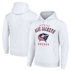 Columbus Blue Jackets Starter Logo Pullover Hoodie - White - NHL 202216321