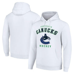 Vancouver Canucks Starter Logo Pullover Hoodie - White - NHL 202216326