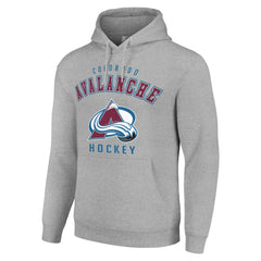 Colorado Avalanche Starter Logo Pullover Hoodie - Heather Gray - NHL 202216332