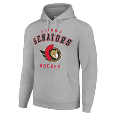 Ottawa Senators Starter Logo Pullover Hoodie - Heather Gray - NHL 202216348