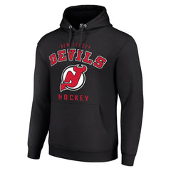 New Jersey Devils Starter Logo Pullover Hoodie - Black - NHL 202216361