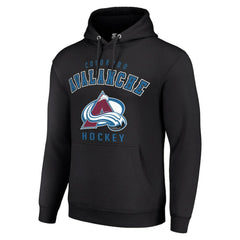 Colorado Avalanche Starter Logo Pullover Hoodie - Black - NHL 202216364