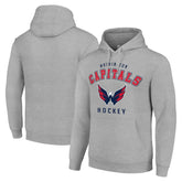 Washington Capitals Starter Logo Pullover Hoodie - Heather Gray - NHL 202216367