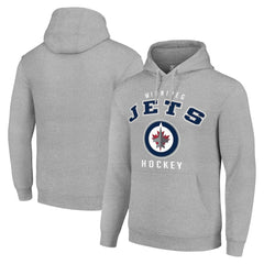 Winnipeg Jets Starter Logo Pullover Hoodie - Heather Gray - NHL 202216373