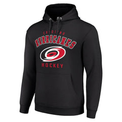 Carolina Hurricanes Starter Logo Pullover Hoodie - Black - NHL 202216379