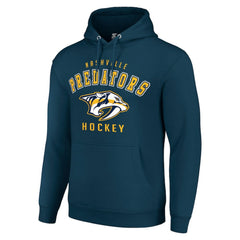Nashville Predators Starter Logo Pullover Hoodie - Navy - NHL 202216384