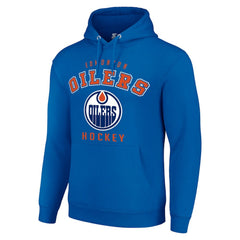 Edmonton Oilers Starter Logo Pullover Hoodie - Royal - NHL 202216403