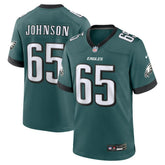 Nike Lane Johnson Philadelphia Eagles Team Game Jersey Midnight Green