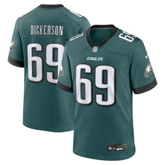 Nike Landon Dickerson Philadelphia Eagles Team Game Jersey Midnight Green