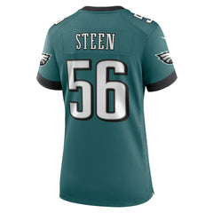 Nike Tyler Steen Philadelphia Eagles Women's Team Game Jersey Midnight Green