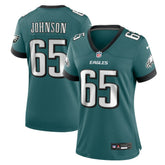 Nike Lane Johnson Philadelphia Eagles Women's Team Game Jersey Midnight Green