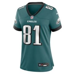 Nike Grant Calcaterra Philadelphia Eagles Women's Team Game Jersey Midnight Green