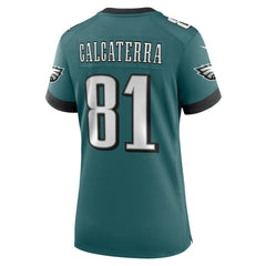 Nike Grant Calcaterra Philadelphia Eagles Women's Team Game Jersey Midnight Green