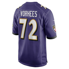 Nike Andrew Vorhees Baltimore Ravens Team Game Jersey Purple
