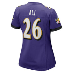 Nike Rasheen Ali Baltimore Ravens Women's Game Jersey Purple