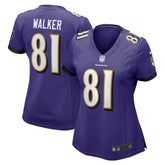 Nike Devontez Walker Baltimore Ravens Women's Game Jersey Purple