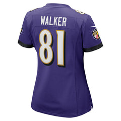 Nike Devontez Walker Baltimore Ravens Women's Game Jersey Purple