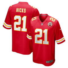 Nike Jaden Hicks Kansas City Chiefs Game Jersey Red