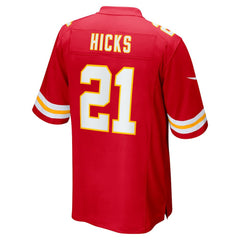 Nike Jaden Hicks Kansas City Chiefs Game Jersey Red