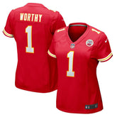 Nike Xavier Worthy Kansas City Chiefs Women's Game Jersey Red