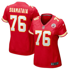 Nike Kingsley Suamataia Kansas City Chiefs Women's Game Jersey Red