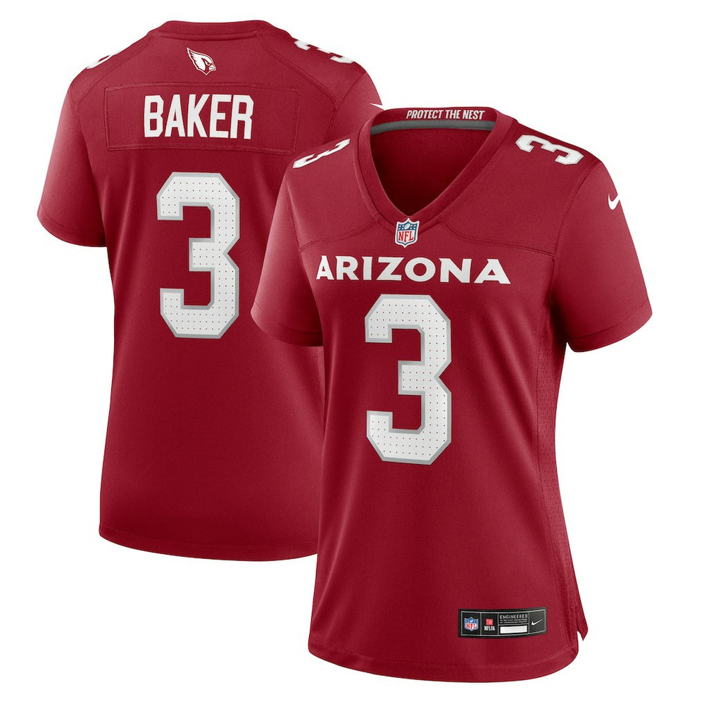 Nike Budda Baker Arizona Cardinals Women's Team Game Jersey Cardinal
