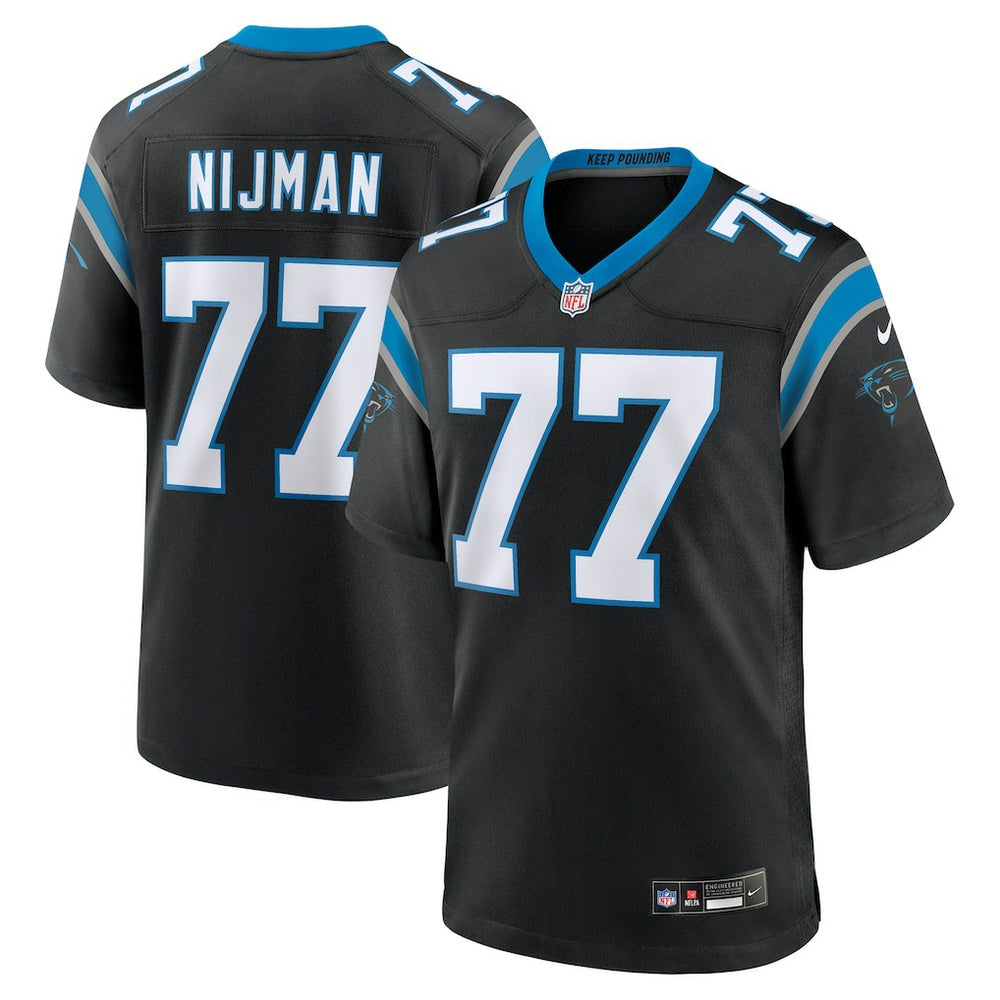 Nike Yosh Nijman Carolina Panthers Game Jersey Black