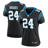 Nike Jonathon Brooks Carolina Panthers Women's Game Jersey Black