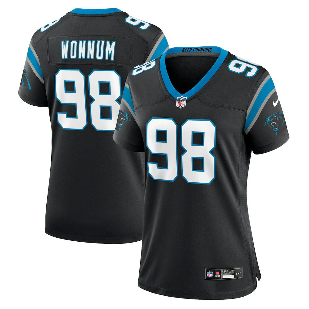 Nike D.J. Wonnum Carolina Panthers Women's Game Jersey Black
