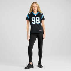Nike D.J. Wonnum Carolina Panthers Women's Game Jersey Black
