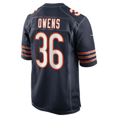 Nike Jonathan Owens Chicago Bears Game Jersey Navy