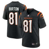 Nike Jermaine Burton Cincinnati Bengals Game Jersey Black
