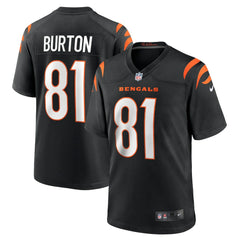 Nike Jermaine Burton Cincinnati Bengals Game Jersey Black