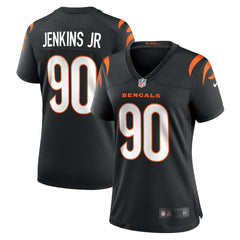 Nike Kris Jenkins Jr. Cincinnati Bengals Women's Game Jersey Black