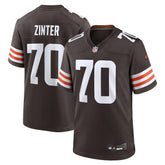 Nike Zak Zinter Cleveland Browns Team Game Jersey Brown