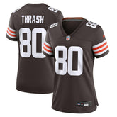 Nike Jamari Thrash Cleveland Browns Women's Game Jersey Brown