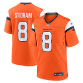 Nike Jarrett Stidham Denver Broncos Team Game Jersey Orange