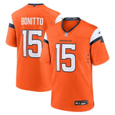 Nike Nik Bonitto Denver Broncos Team Game Jersey Orange