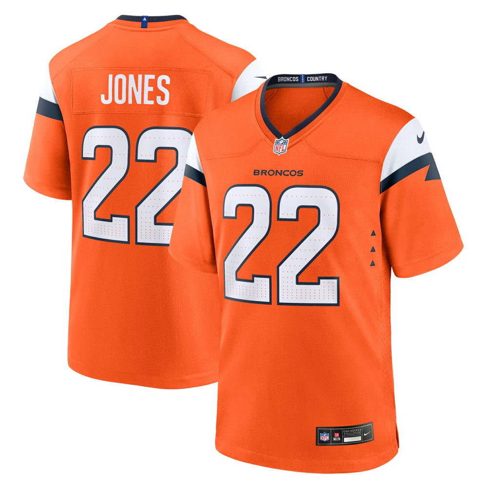 Nike Brandon Jones Denver Broncos Team Game Jersey Orange