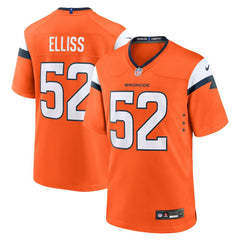 Nike Jonah Elliss Denver Broncos Team Game Jersey Orange