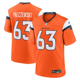 Nike Alex Palczewski Denver Broncos Team Game Jersey Orange