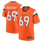 Nike Mike McGlinchey Denver Broncos Team Game Jersey Orange