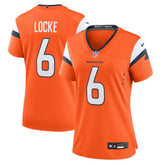 Nike P.J. Locke Denver Broncos Women's Team Game Jersey Orange