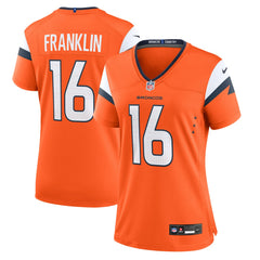 Nike Troy Franklin Denver Broncos Women's Team Game Jersey Orange