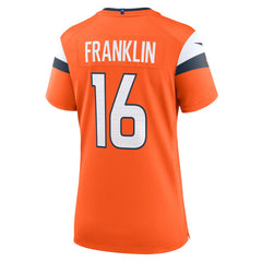 Nike Troy Franklin Denver Broncos Women's Team Game Jersey Orange