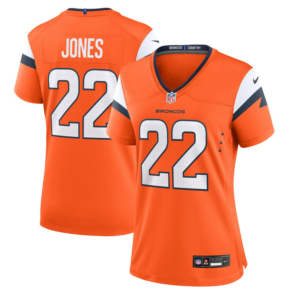 Nike Brandon Jones Denver Broncos Women's Team Game Jersey Orange
